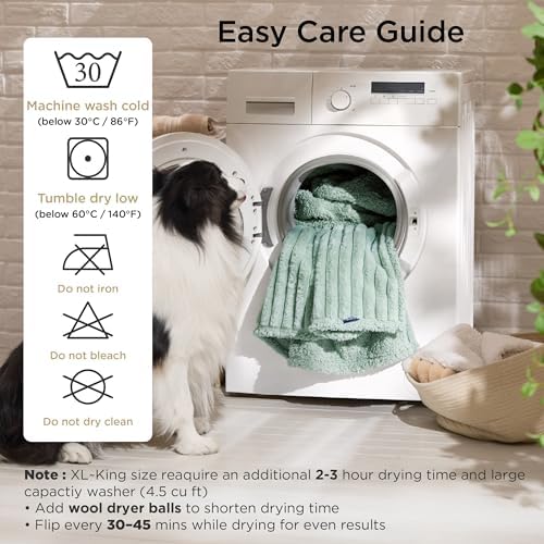 Bedsure ComfyFleece™ Waterproof Blanket for Bed, Twin（60"x80"） Garden Green