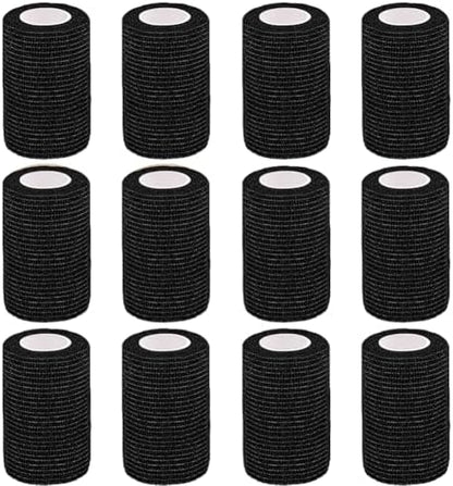 Self Adhesive Bandage Wrap, 3 Inches, 12 Pack