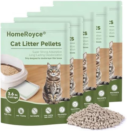 Cat Litter Pellets Exclusively for Double Layer Cat Litter Box Odor Control