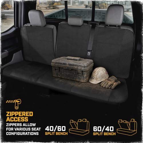 CAT MeshFlex Seat Covers Full Set for Full-Size Pickup Trucks Only - Black