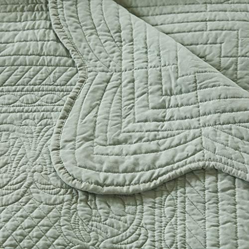 Madison Park Luxe Damask Stitching Throw Blanket, 60"x72"