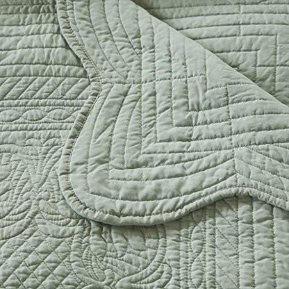 Madison Park Luxe Damask Stitching Throw Blanket, 60"x72"