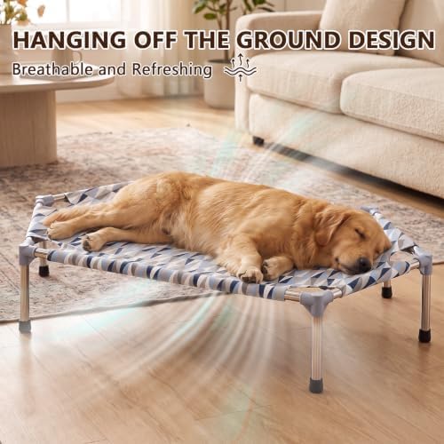 Elevated Dog Bed, Raised Cooling Dog Bed, Outdoor Dogs Cot Medium, Pet Cot