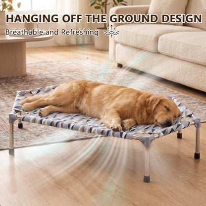 Elevated Dog Bed, Raised Cooling Dog Bed, Outdoor Dogs Cot Medium, Pet Cot