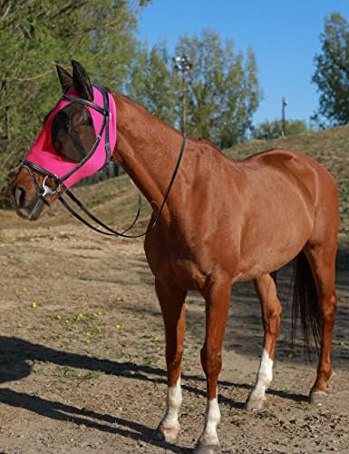 Horse Fly Mask with Ears, Fly Mask for Horses, Breathable Mesh