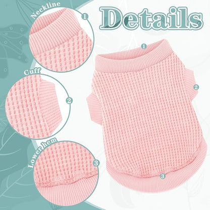 Cozy and Functional Dog Shirts for Small Puppies: Stretchable Green Attire with Easy-On Design, Ideal for Chihuahuas and Yorkies - Enhance Comfort and Playfulness on Chill Days XX-Large