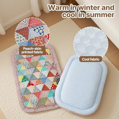 Beberoad Reversible Pet Stroller Pad - Dual-Sided Cooling & Warmth Cushion, Washable Mat for Cats and Dogs, All-Season Use