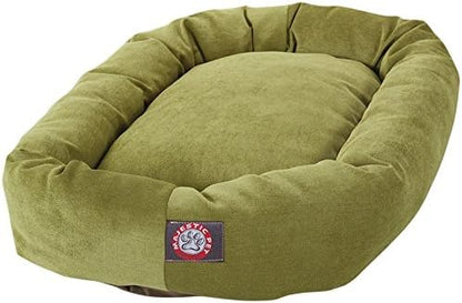 Majestic Pet Micro Velvet Dog Bed, 40 Inch Large, Round, Washable, Apple