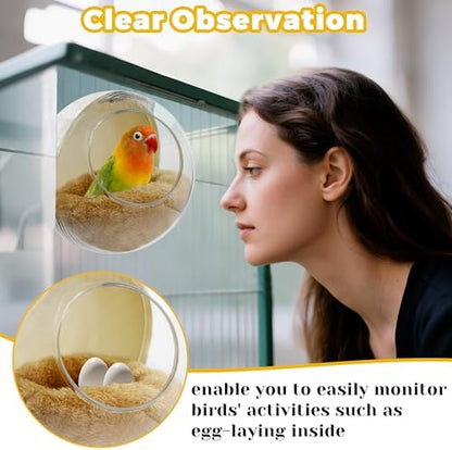 Bird Nest for Cage Bite-Resistant, Washable, Clear Observation, Warm