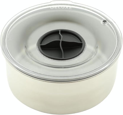 Slopper Stopper Stainless Steel Dripless Water Bowl with Tritan Plastic Lid, Holds 1 Gal, Reduces Spills & Trails Up to 85%+, Water Bowl for Mammoth Breed Dogs (131+ lbs), The Original Slobber Stopper