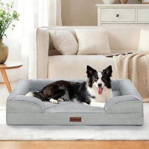 Dog Bed for Extra Large Dogs, 44-Inch Orthopedic XL Waterproof Pet Beds
