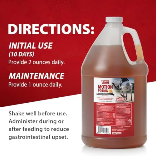 Jeffers Motion Potion Joint Supplement Liquid with HA for Horses | 1 Gallon