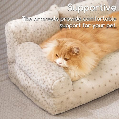 Hollypet Small Dog Large Cat Bed Puppy Couch Beds for Pets up to 25 lbs