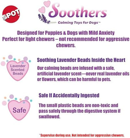 SPOT Soothers Crinkle Paper Dog Toy - 13in Stuffing-Free Calming Plush with Crinkle, Lavender Scent & Squeaker, Anxiety Relief for Dogs - 1 of 3 Animal Designs, Sent at Random