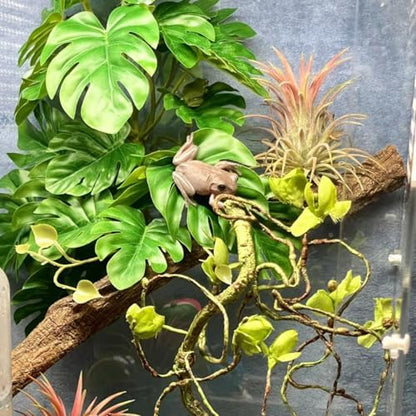 Woyrise Fake Reptile Plants for Terrarium,Tank Decor, Artificial Plant
