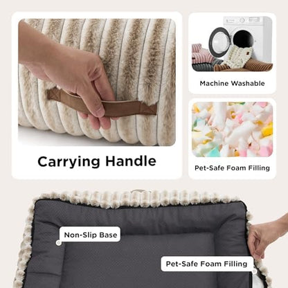Bedsure ComfyFleece™ Shown on TV Fluffy Cat Couch for Pets,24in Amphora