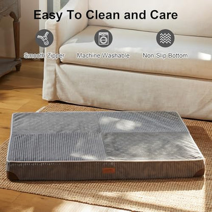 FUKUMARU X-Large Dog Bed, Thickened Waterproof Dog Mat with Washable Cover