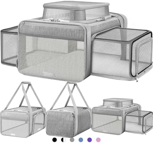 Top and 2 Sides Expandable Cat Carrier 18x13.5x9.5 TSA Airline Approved