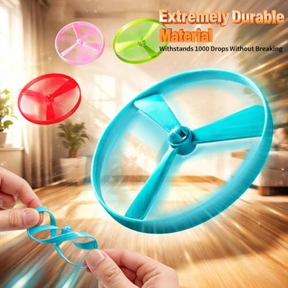 BABORUI Cat Toy Disc, 16Pcs Interactive Cat Fetch Toy Flying Discs, Flying Enrichment Toys for Indoor Bored Kittens & Adult Cats (16Pcs)