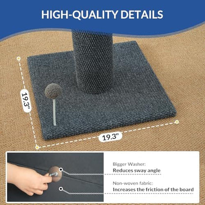 Cat Craft 41" Cat Scratching Post, Dark Gray