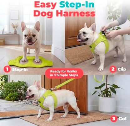 Voyager Step-in Air Dog Vest Harness - Lime Green, XXX-Small