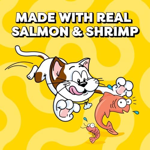Temptations Creamy Puree Lickable Cat Treats, Seafood Medley, 16 Count