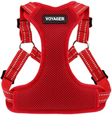 Voyager Step-in Flex Adjustable Dog Harness - Red, X-Small