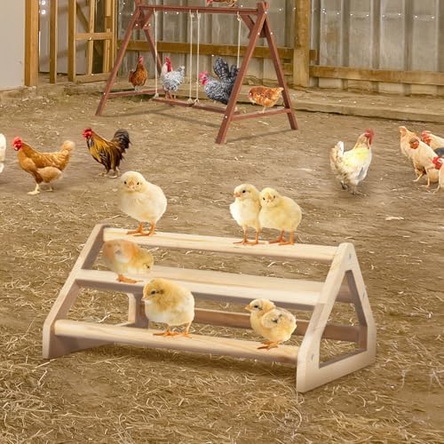 PETSFIT Baby Chick Roosting Bar, Anti-Rotation, Solid Wood, for Brooder