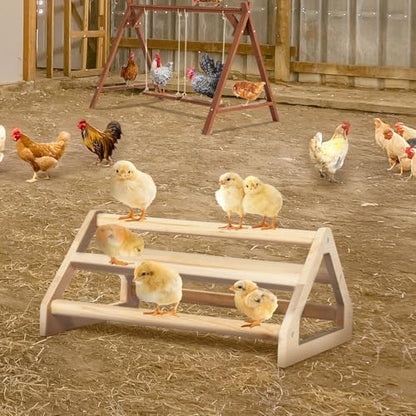 PETSFIT Baby Chick Roosting Bar, Anti-Rotation, Solid Wood, for Brooder