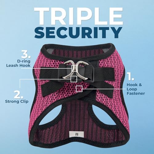 Voyager Step-in Air Dog Vest Harness - Fuchsia (2-Tone), X-Large