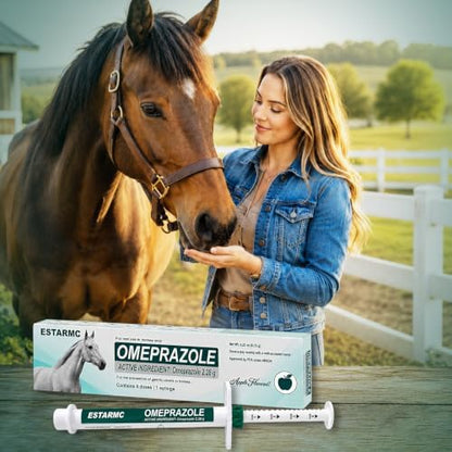 3 Pack (omeprazole) Oral Paste Syringe (6.15 gm) for Horses,Apple Flavor