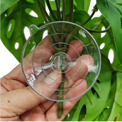 Fake Reptile Plants for Terrarium,Hanging Plant with Suction Cup