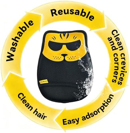 Pet Hair Removal Glove - Washable Reusable, 2pcs