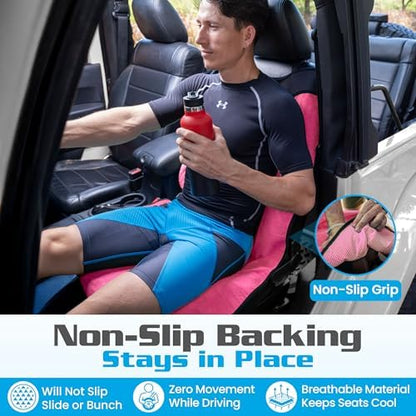 HAPPEGEAR Happeseat Waterproof Car Seat Cover & Protector, Pink