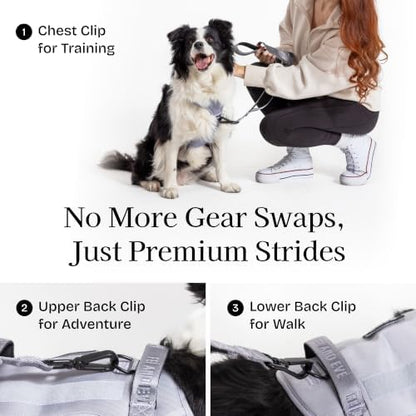 Fei & Eve Tactical Dog Harness, No Pull Dog Vest with Magnetic Buckle