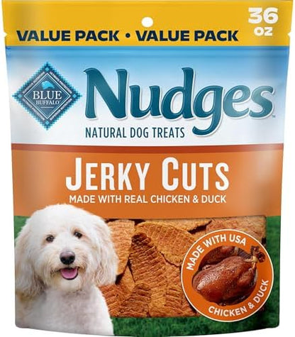 Blue Buffalo Nudges Jerky Cuts Chicken & Duck Dog Treats, 36 oz