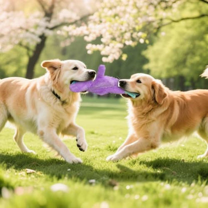 3 Pack No Stuffing Dog Toys Squeaky Crinkle Plush Toy