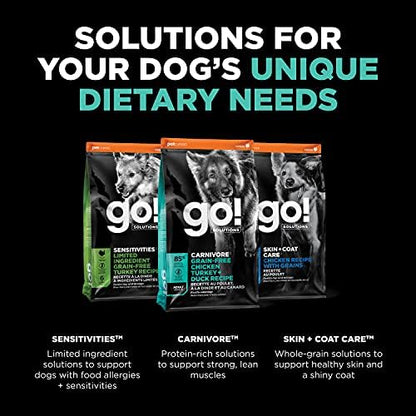 Go! Solutions Carnivore Chicken, Turkey + Duck Dry Dog Food, 3.5 lb