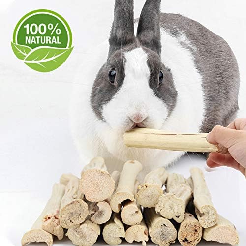 BWOGUE 100g Pet Snacks, Bamboo Chews for Rabbits, Sweet Bamboo Chew Sticks
