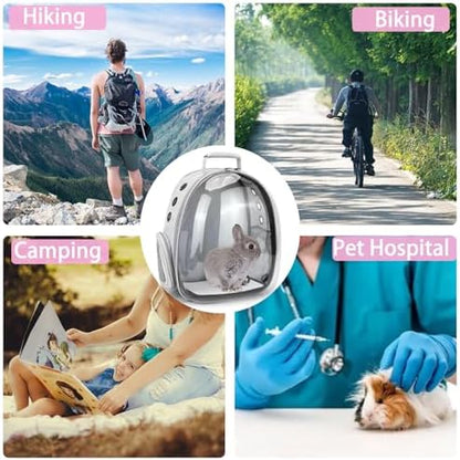 Rabbit Carrier Small Pet Carrier with Bunny Harness and Leash