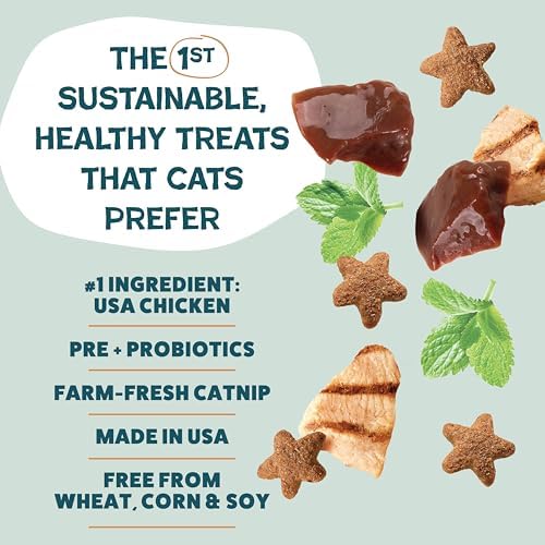 Shameless Pets Catnip N Chill Chicken Liver Crunchy Cat Treats, 1-Pk