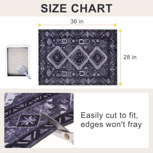 BEAUTYZOO Cat Litter Mat, 28" x 36" Large Litter Trapping Mat, Waterproof