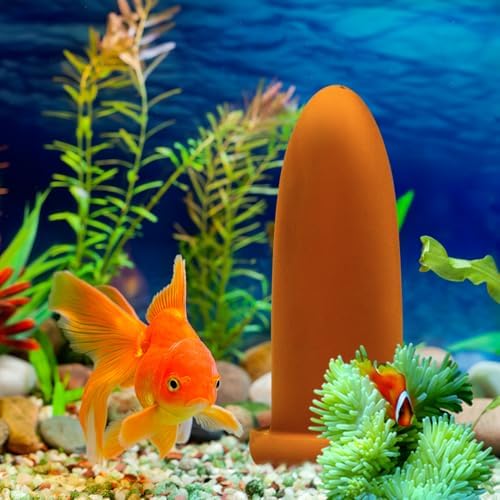 POPETPOP Fish Breeding Cones Cave, Ceramic Spawning Breed Cone Spawning Slates Spawning Breed Cone for Discus Fish Angelfish