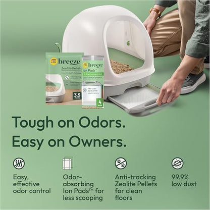 Purina Tidy Cats Breeze Covered Cat Litter Box System Kit