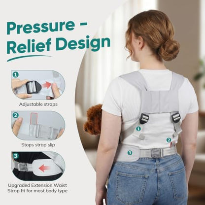 Dog Sling Carrier Front with Thicken Bottom Support for Small Dogs 5-12 lb