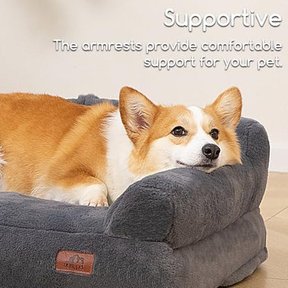 Hollypet Medium Dog Large Cat Bed Puppy Couch Beds for Pets up to 35 lbs