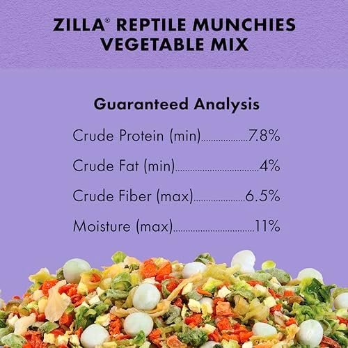 Zilla Reptile Munchies Vegetable Mix Reptile Food, 4 Oz.