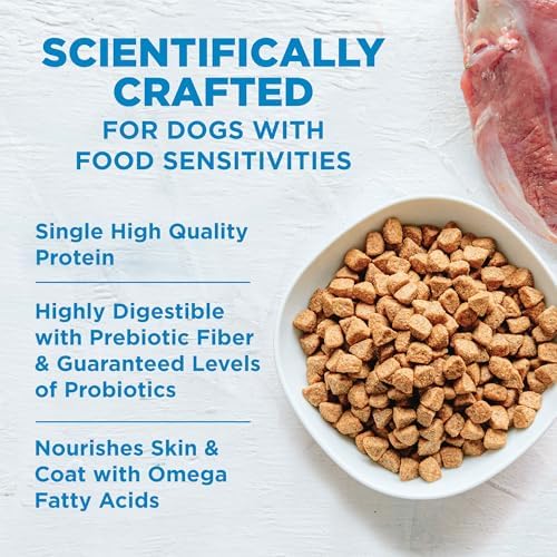 Wellness Simple Limited Ingredient Healthy Weight Adult Dry Dog Food, Grain Free Kibble, Sensitive Stomach, Skin & Coat Support, Natural, Chicken Free, Salmon and Peas Recipe, 24 lb Bag