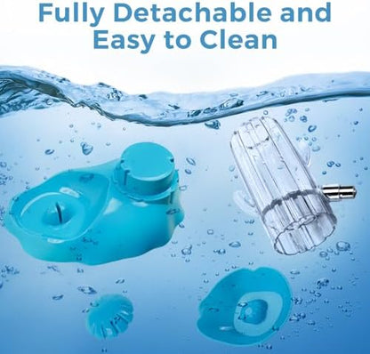 Vannon 2-in-1 Hamster Water Bottle & Food Feeder, 4.6oz/130ml Top-Fill Small Animal Cage Water Dispenser & Food Dish, BPA-Free, Anti-Leak for Hamster, Gerbil, Mouse