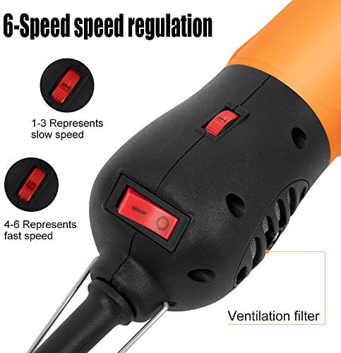 BEETRO 500W Electric Professional Horse Shears, 6 Speeds Animal Grooming Clippers for Horse Equine Goat Pony Cattle, with an Extra Set of Shearing Blades